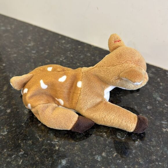 Ty Beanie Baby - WHISPER the Deer 6.5" with tags Plush Stuffed Animal Toy - Picture 5 of 10
